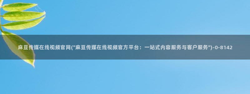 麻豆国产视频